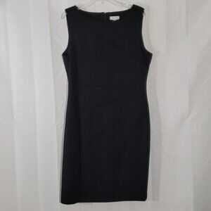 Calvin Kevin sheath dress bodycon black size 16 sleeveless.